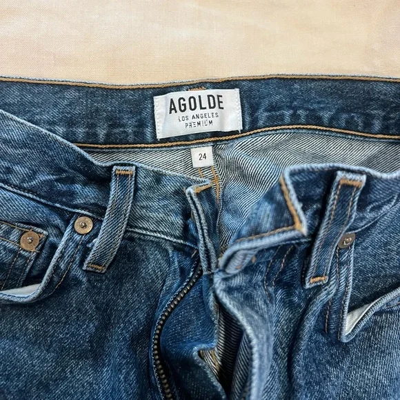 Agolde Pinch Waist High Rise Kick in Placebo - Picture 5 of 6